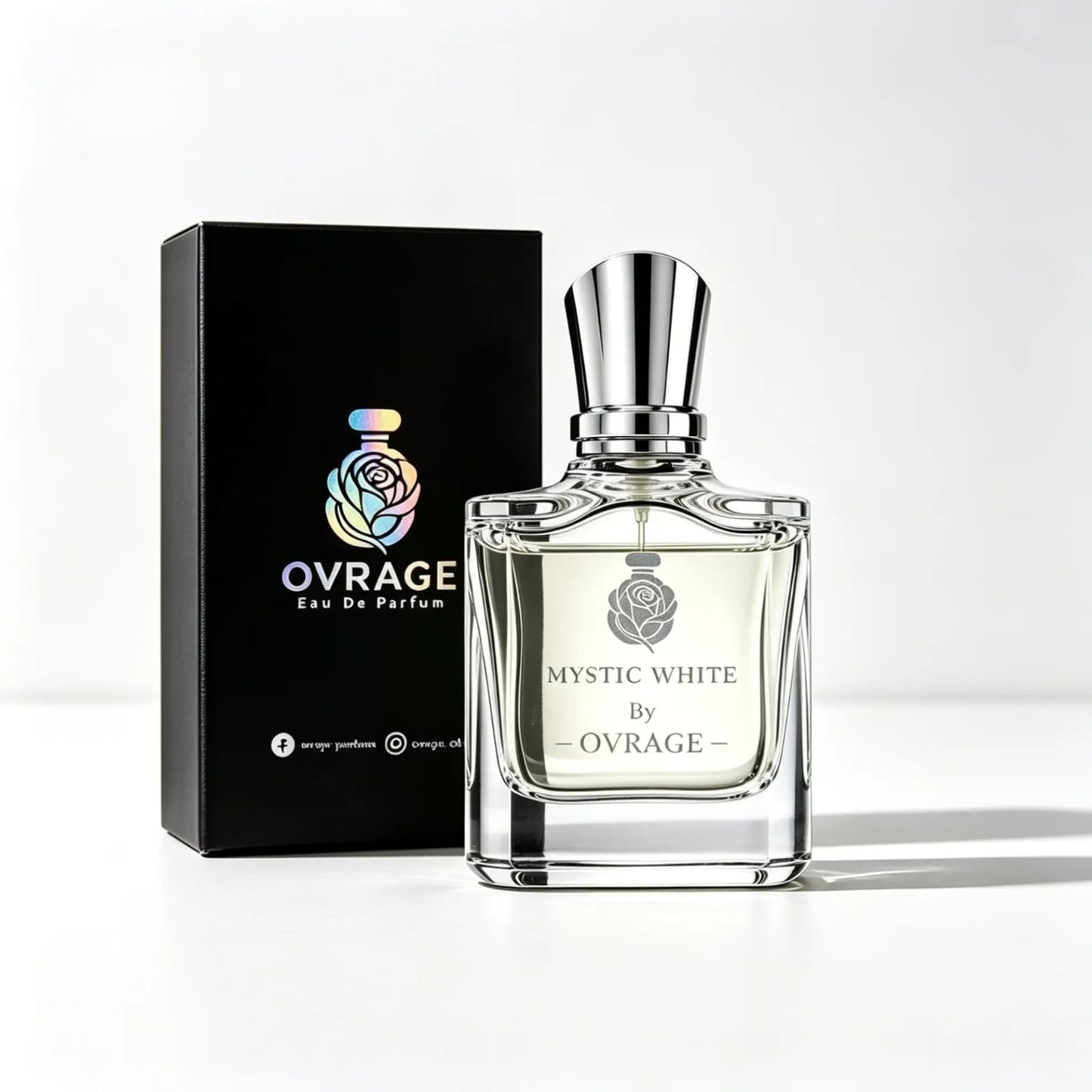 OVRAGE Mystic White Eau De Parfum 50ml with luxury packaging