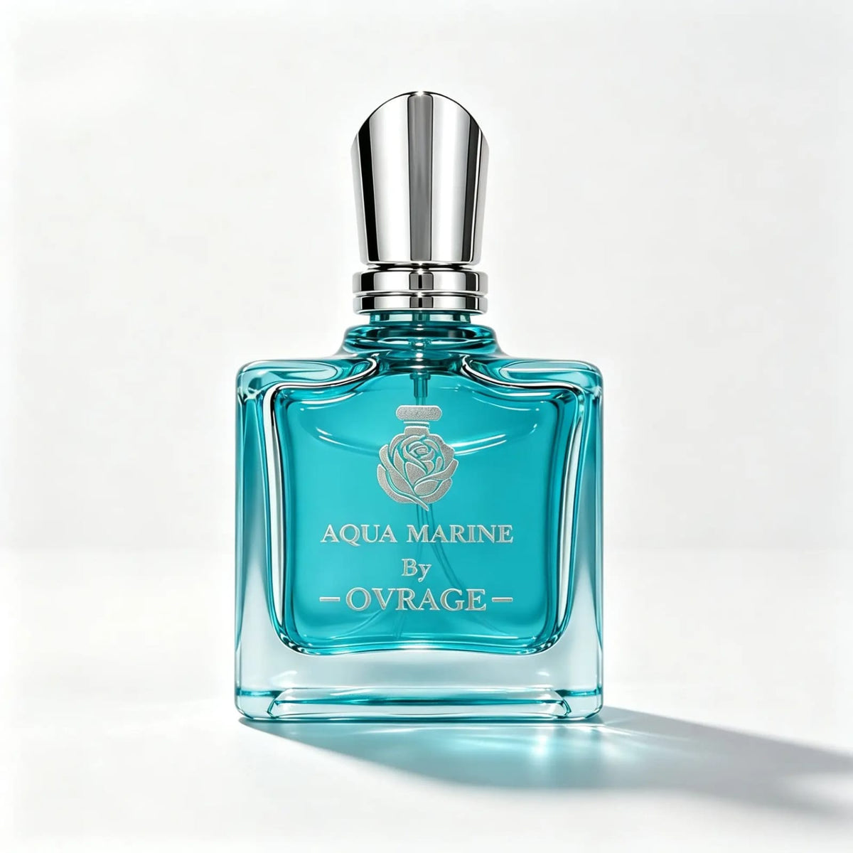 OVRAGE Aqua Marine Eau De Parfum 50ml Luxury Fresh Perfume Bottle White Background