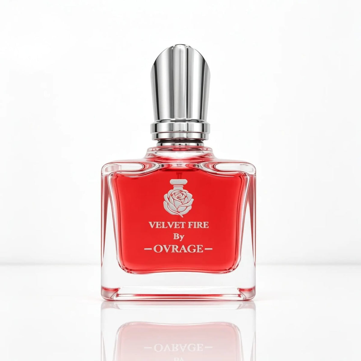 OVRAGE Velvet Fire Eau De Parfum 50ml Luxury Unisex Perfume Bottle White Background