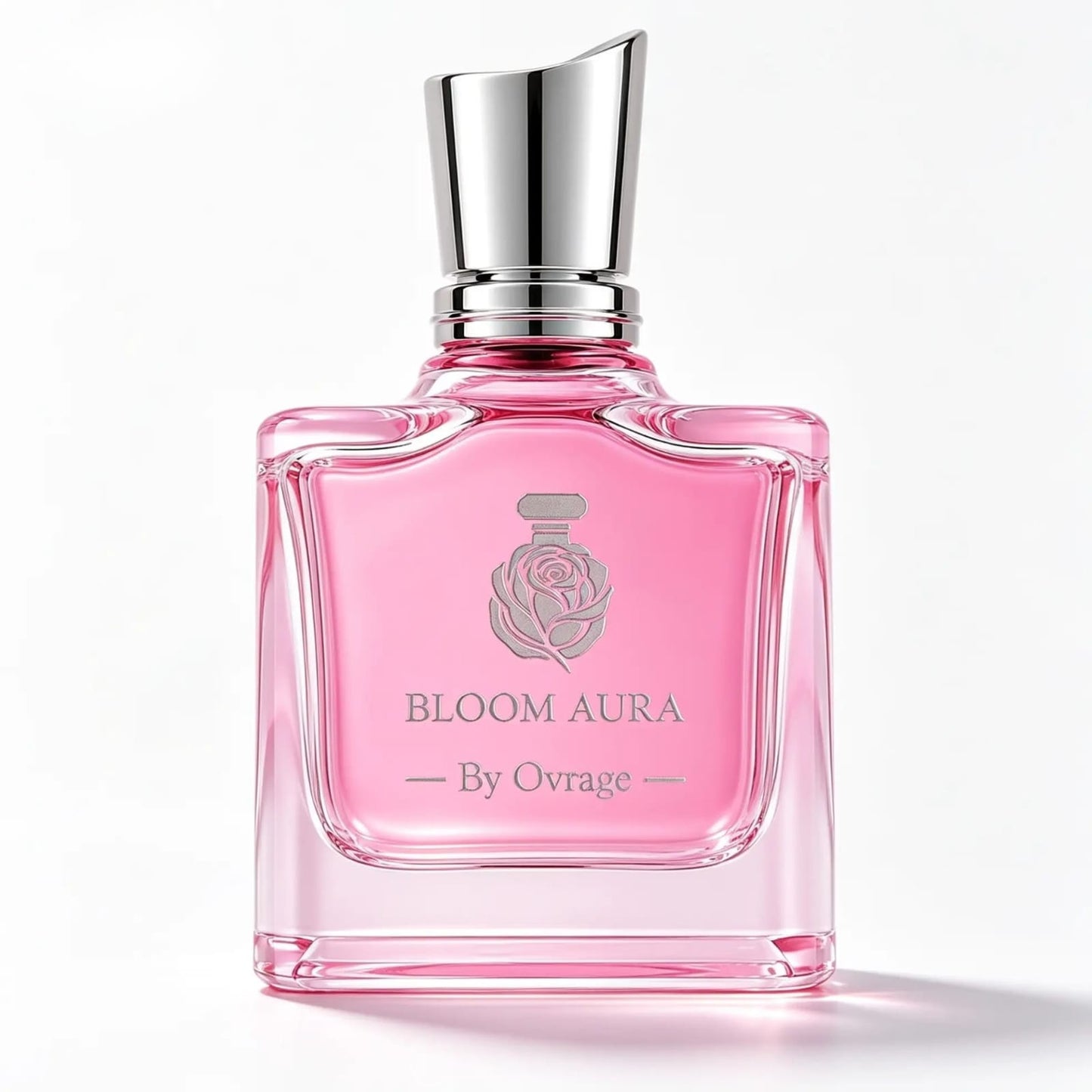 OVRAGE Bloom Aura Eau De Parfum 50ml Luxury Women's Perfume Bottle White Background